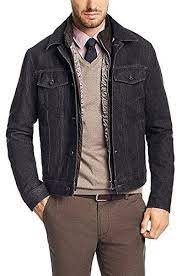 Hugo Boss Black Herren Jeansjacke T Connecticut Slim Fit Https Www Amazon De Dp B01lz3ie3s Ref Cm Sw R Pi Dp X M Mens Outfits Leather Jacket Denim Jacket