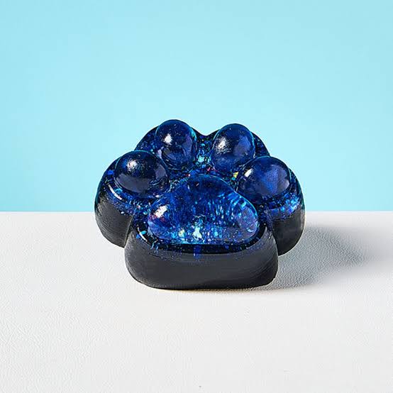 TABASQUISHY&reg; Transparent-black-blue Paw Taba Squishy - Transparent-black-blue Paw Taba Squishy