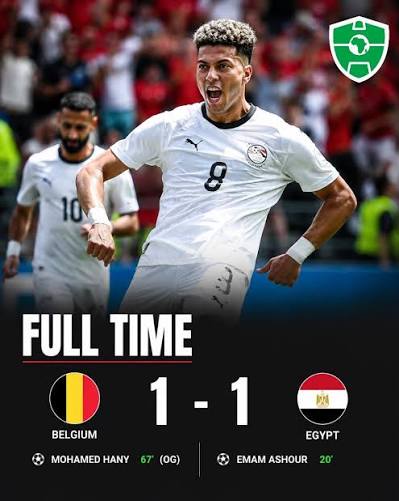 Egypt Hold Belgium to a Hard-Fought Draw in World Cup Group G Clash