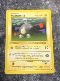 Wondering where to find magnemite while playing pokémon go? Details About Magnemite Pokemon Card Base Set Shadowless 53 102 Collectible Card Games Accessories Toys Hobbies