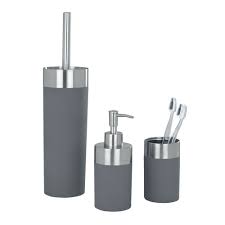 Buy grey bathroom set and get the best deals at the lowest prices on ebay! Wenko Creta Bathroom Accessories Set Grey At Victorian Plumbing Uk