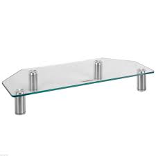Protect your investment with the best tv riser on the market from syracuse tv risers! Clear Glass Corner Monitor Mount Computer Small Tv Screen Display Riser Stand Online Shopping From Eu Smartphones Tv Boxes Laptops Gadgets