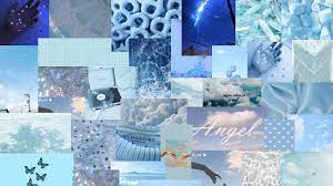 Blue aesthetic wall collage kit. Blue Aesthetic Collage Wallpaper For Mac Baby Blue Wallpaper Aesthetic Desktop Wallpaper Cute Blue Wallpaper