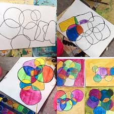 Moderne Kunst Formen Umranden Mit Schwarzem Filzer Nachspuren Felder Mit Wasserfarben Ausmalen Kunst Kinder Instagram Posts Instagram Kids Rugs