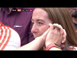 JOE MCELROY TALKS TO MARK SIDEBOTTOM AFTER ARMAGH V GALWAY 2024 ALL IRELAND  FOOTBALL FINAL