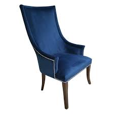 Chatham Blue Velvet Accent Chair Blue Velvet Accent Chair Accent Chairs Studded Chair