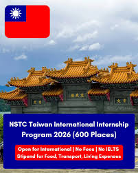 NSTC International Internship Taiwan 2026 (Paid Research Internship)