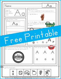 Students need to know the english language alphabet is presented using 26 letters, one of the foundational skills of reading. Multisensory Alphabet Freebie Your Therapy Source
