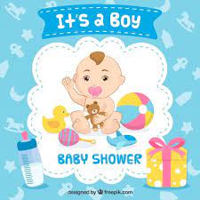It S A Boy Baby Shower Background Free V Free Vector Freepik Freevector Freebackground Freeinvitation Baby Boy Shower Baby Boy Baby Shower Background