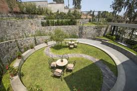 Peruvian Cockfighting Arena Transformed Into A Vibrant Garden Landscape Design Contemporary Garden Outdoor Meditation