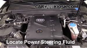 Follow These Steps To Add Power Steering Fluid To A Audi A5 Quattro 2008 2017 2010 Audi A5 Quattro 2 0l 4 Cyl Turbo