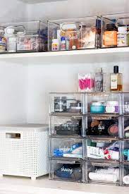 Bathroom Organization Tips The Home Edit Container Store Collection Bathroom Organisation Bathroom Storage Organization Bathroom Organization Diy