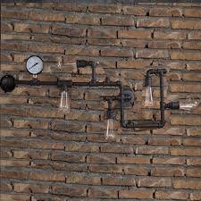 Shop with afterpay on eligible items. Wall Fixtures Industrial Steampunk Wall Lamp Retro Light Rustic Vintage Loft Pipe E27 Lighting Home Garden