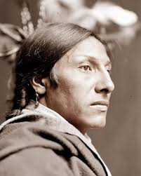 Amos Two Bulls, a Sioux man from Buffalo Bill's Wild West Show. Photo by  Gertrude Käsebier. 1900.