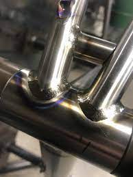 A Couple Welds From Today 030 Wall Titanium Tubing Brazing Fabrication Tools Metal Working