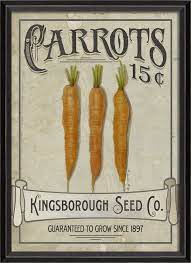 Carrot Seeds Vintage Print Hardtofind Vintage Seed Packets Carrots Spring Crops