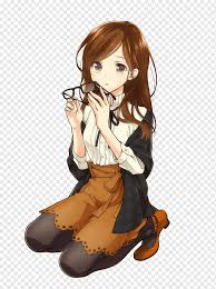 Maybe you would like to learn more about one of these? Anime Brown Hair Female Drawing Manga Anime Girl Fictional Character Cartoon Woman Png Pngwing