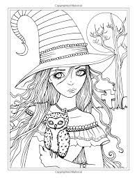 Autumn Fantasy Coloring Book Halloween Witches Vampires And Autumn Fairies Witch Coloring Pages Halloween Coloring Book Halloween Coloring Pages