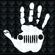 Jeep Wave Hand Svg Files For Silhouette Files For Cricut Svg Dxf Eps Png Instant Download In 2020 Jeep Wave Svg Cricut Svg