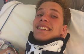 Sydney teen's fight to walk again after rugby tackle