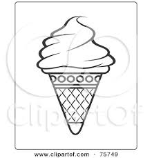 Full page image with words, free picture ice cream coloring pages with waffle cone | coloring pages … free ice cream cone coloring page. Black And White Ice Cream Cone Coloring Page Design Posters Art Prints By Interior Wall Decor 75749