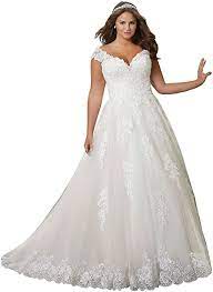 Vintage weiß ivory brautkleid hochzeitskleid umstandskleid standesamt kleid. Nanger Damen A Linie Hochzeitskleider Ubergrosse Lang Mit Appliques Brautkleider Grosse Grosse Amazon De Bekleidung