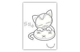Including simple cat outlines for preschool kids to color in, adorably cute cartoon style cats with personality, and gorgeously detailed. Little Cat Sleeping Coloring Page Cats Coloring Pages