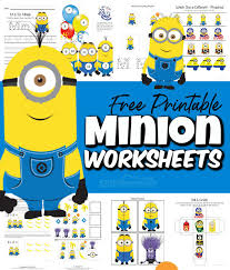 Print out enough for each child your gifting. Free Minion Worksheet Printables For Kids