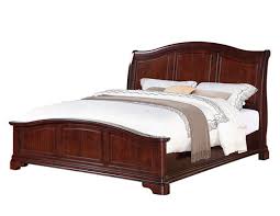 Colonial cherry sleigh beds include headboard, footboard. Elements Cameron King Sleigh Bed Low Footboard In Dark Cherry