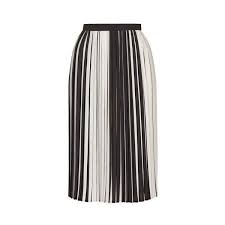 Black And White Striped Pleated Skirt Topshop Monochome Stripe Pleated Midi Petite Midi Skirt Midi Skirt Pleated Midi Skirt