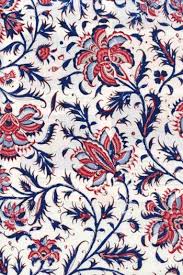 Indienne, was a type of printed or painted textile manufactured in europe between the 17th and the 19th centuries, inspired by similar textile originally made in india (hence the name). 50 X 55cm Swatch Indienne Fabric Motif 3 On Cream Base
