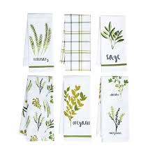 Reusable cotton flour sack towels enable you to go paperless and helps you. Must Have Mainstays 6 Pack Botanical Herb Kitchen Towel Set From Mainstays Accuweather Shop