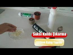 Saksi Kalibi Cikarma Silikon Kalip Yapimi Youtube Saksi Cikartma Boyali Kayalar