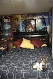 Maybe you would like to learn more about one of these? This Bedroom With Tons Of Nerdy Posters And A Cute Dog Nerd Bedroom Geek Bedroom Geeky Bedroom
