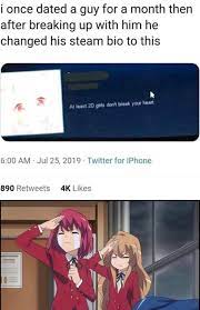 2d Girls Never Break Your Heart Animemes Really Funny Memes Anime Memes Funny Anime Funny
