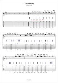 De carrière van jean ferrat begon in het parijs van de jaren vijftig en in de jaren zestig en zeventig groeide hij uit tot een van frankrijks. La Montagne Melodie Page 1 Guitare Classique Chanson Guitare Ferrat