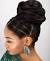 Afro Kinky Bun Hairstyles