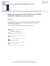 | she broke through the glass ceiling as the first woman ceo. Pdf Breaking Through The Glass Ceiling Social Capital Matters For Women S Career Success