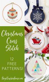 Crossstitch.about.com provides for all who are passionate about cross stitch a pattern of a christmas ball very simple and useful to decorate every corner of our house. 12 Free Christmas Cross Stitch Patterns The Yellow Birdhouse