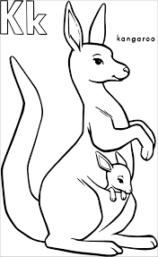 Top 10 kangaroo coloring pages for kids K For Kangaroo Coloring Page Coloringbay