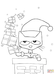 Pete The Cat Saves Christmas Christmas Coloring Sheets Cat Coloring Page Christmas Coloring Pages