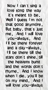 Bon Jovi Always Bon Jovi Always Love Songs Lyrics Bon Jovi