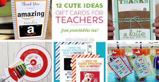 A card that features a photo of your. Gift Cards For Teachers 12 Printable Card Holders Fabulessly Frugal