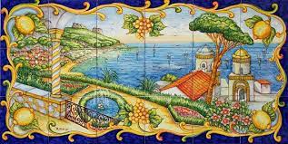 Maybe you would like to learn more about one of these? Ravello Landscape Painting On Tiles Handpainted Tile Mural Etsy In 2021 Painting Tile Scenic Art Painting