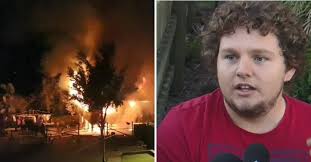 Teenagers save neighbour after house turns into flaming inferno