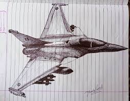 Dassault Rafale A French Twin Engine Canard Delta Wing Multirole Fighter Aircraft Also A New Member Of The Indi Military Drawings Air Force Day Wings Art