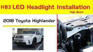 Free shipping on all toyota highlander headlight bulbs at autoaccessoriesgarage.com. Led Upgrade Toyota Highlander Headlights Bulb Replacement High Beam Youtube