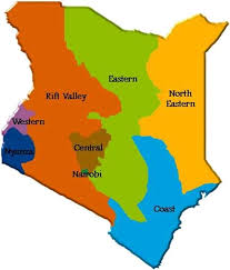 Before the new constitution of kenya that came into force on august 27th 2010, kenya was divided into eight provinces (see map). Map Of Kenya Showing The Eight Provinces Kenya Rift Valley Mombasa County