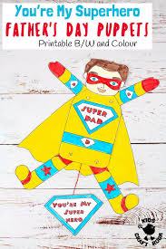 See our disclaimer use these jumbo superhero word cutouts for superhero parties or for decorating any comic book enthusiast's room! Father S Day Superhero Puppets Kids Craft Room