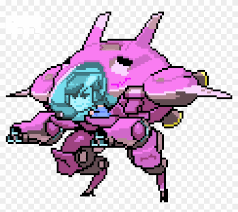 Va Pixel Art Spray Overwatch D Va Pixel Spray Clipart 940411 Pikpng